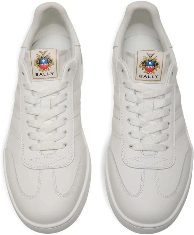 Bally Witte Leren Sneaker met Lintdetail