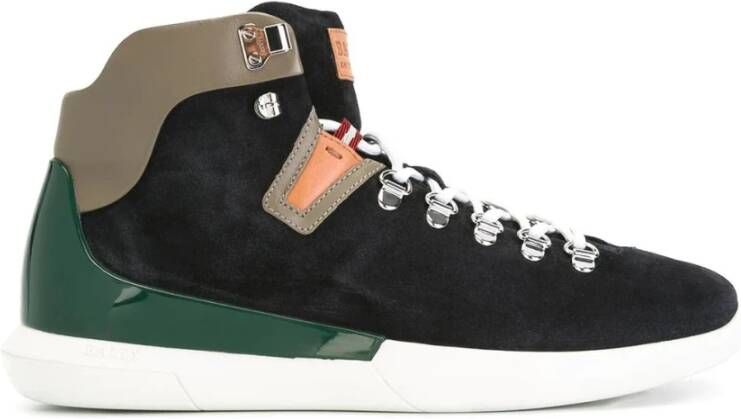 Bally Blauwe Suède Enkellaarzen voor Vrije Tijd