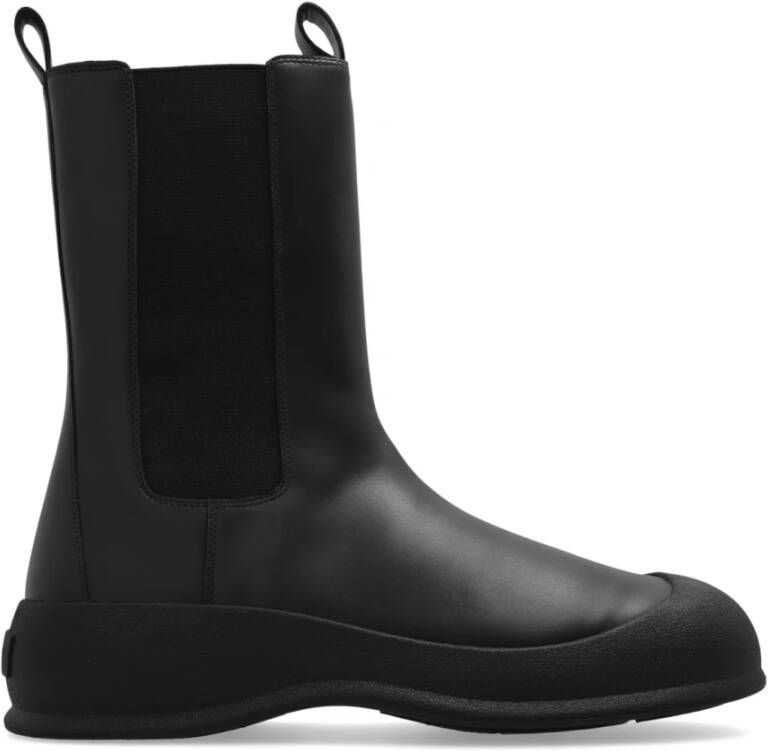 Bally Zwarte Leren Enkellaarzen Clayson Model Black Heren