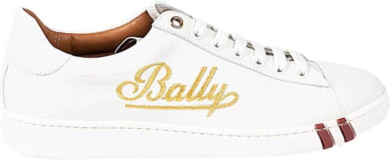 Bally Branded Sneakers Hoogwaardig leer Ronde neus Wit Dames