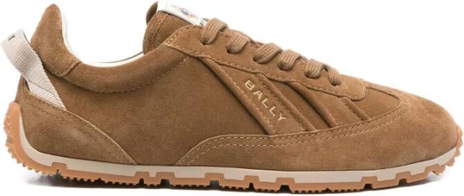 Bally Bruine Veterschoenen met Treklipje