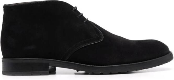 Bally Casual Zwarte Enkellaarzen voor Mannen Black Heren