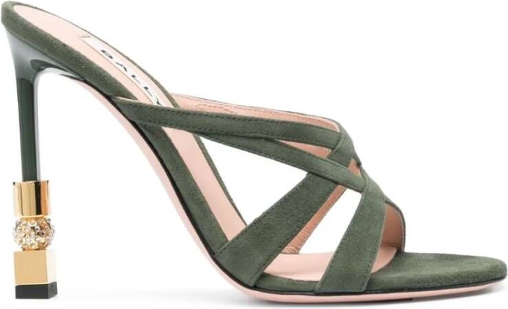 Bally Elegante Beeldhouwkunst Hoge Hak Sandalen Groen Dames