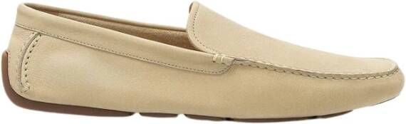 Bally Elegante Beige Leren Loafers voor Mannen Beige Heren