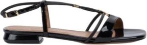 Bally Flat Sandals Zwart Dames