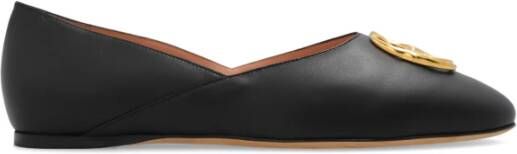 Bally Gerry leren balletflats Zwart Dames