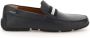Bally Grained Cowhide Pearce Loafers Blue Heren - Thumbnail 1