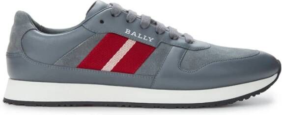 Bally Grijze Suede Sprinter Sneakers Gray Heren