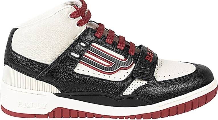 Bally Hoge Lace-Up Sneakers Zwart Heren
