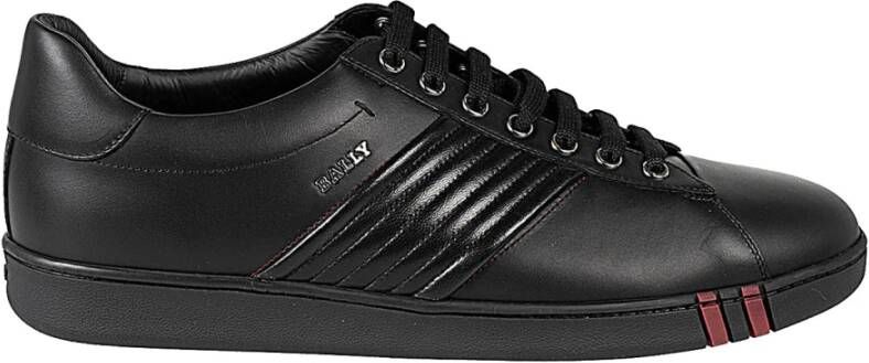 Bally Klassieke Leren Veterschoenen Black Heren