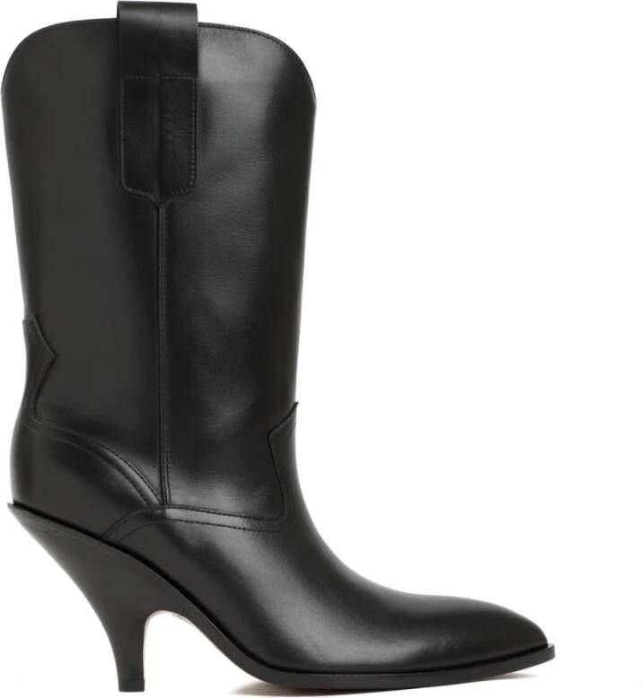 Bally Lavyn Leren Laarzen in Zwart Black Dames