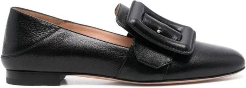 Bally Leren loafers voor dames Black Dames