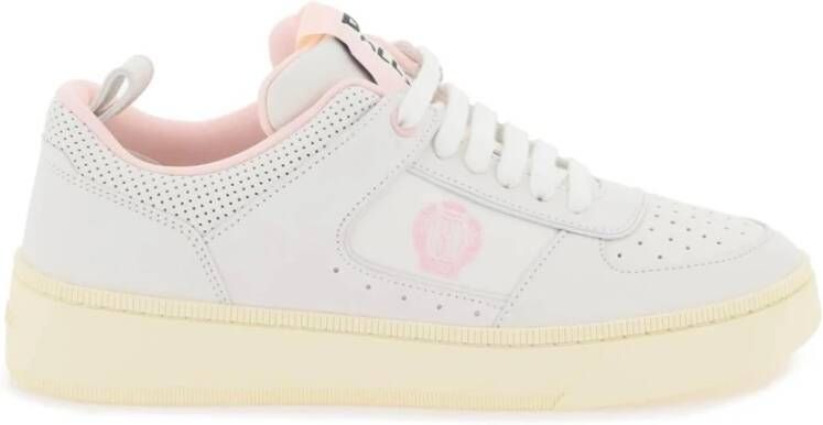 Bally Leren Riweira Sneakers met Geperforeerde Details White Dames