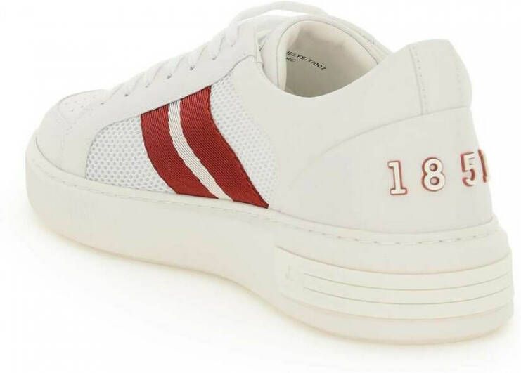 Bally Witte Sneakers Regular Fit Geschikt voor Alle Temperaturen 100% Leer White Heren - Foto 2