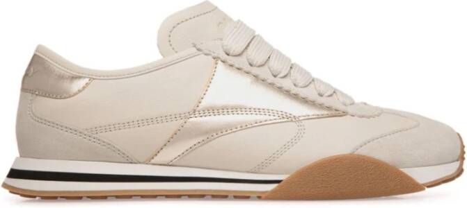 Bally Panel Logo Sneakers Beige Dames