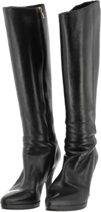 Bally Pre-owned Leather boots Black Dames