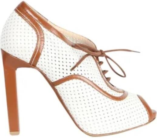 Bally Pre-owned Leather heels White Dames