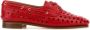 Bally Rode Leren Feest Veterschoenen Loafers - Thumbnail 1