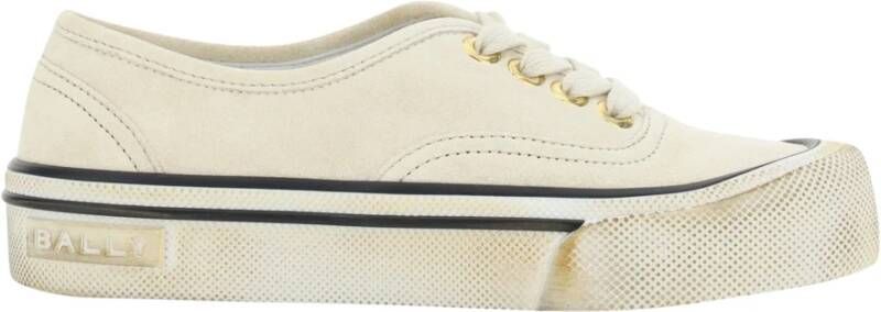 Bally Lyder Leren Sneakers White