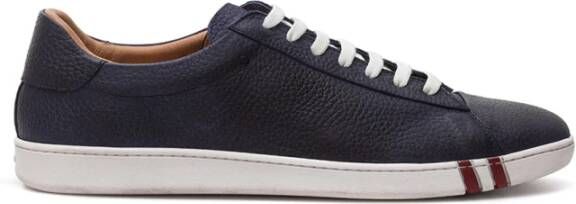 Bally Blauwe Leren Sneaker Stijlvol Ontwerp Blue Heren