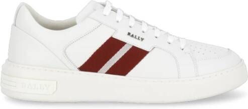 Bally Witte Sneakers Regular Fit Geschikt voor Alle Temperaturen 100% Leer White Heren