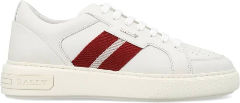 Bally Witte Sneakers Regular Fit Geschikt voor Alle Temperaturen 100% Leer White Heren - Foto 6