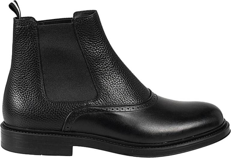 Bally Stijlvolle Slip-On Chelsea Laarzen voor Heren Zwart Heren