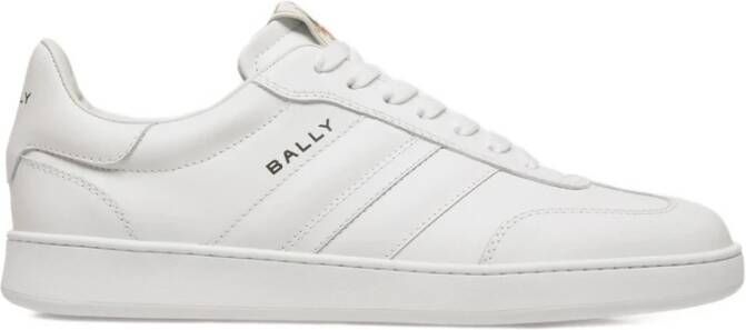 Bally Witte Leren Sneaker met Lintdetail