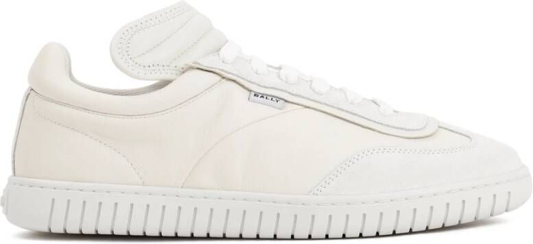 Bally Witte Leren Sneakers Aw23 White Heren