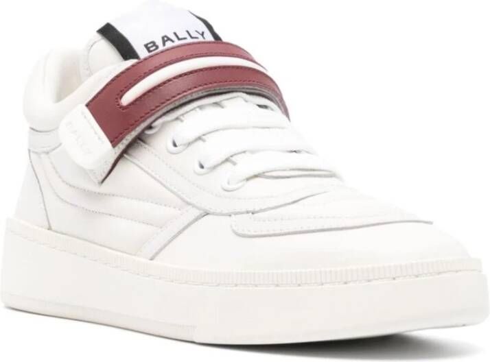 Bally Witte Leren Sneakers White Dames