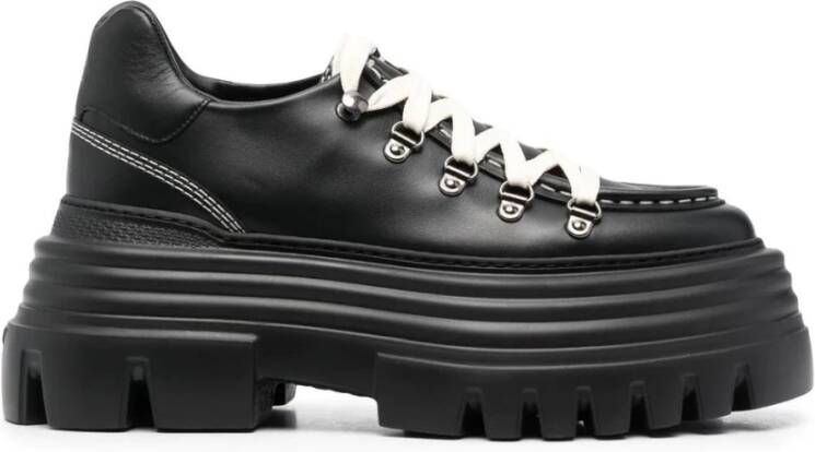 Bally Zwarte Bovine Loafers Casual Flats Black Dames