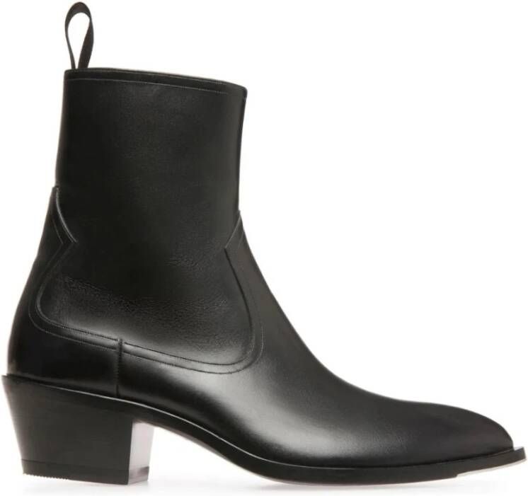 Bally Zwarte Casual Gesloten Lage Hak Bootie Black Dames