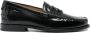 Bally Zwarte Leren Geperforeerde Platte Schoenen - Thumbnail 1