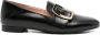Bally Zwarte Leren Instap Platte Schoenen - Thumbnail 1