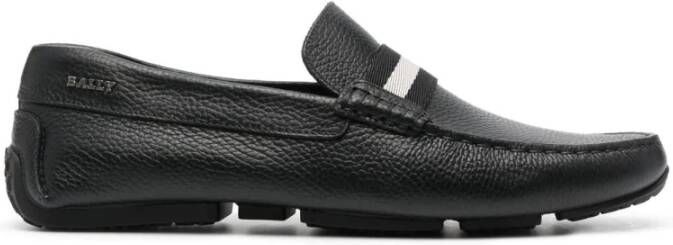 Bally Zwarte Pearce Leren Instappers Black Heren