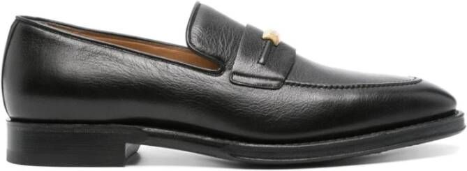 Bally Zwarte Leren Loafers Herenschoenen Black Heren