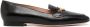 Bally Zwarte leren loafers met logo versiering Black Dames - Thumbnail 1