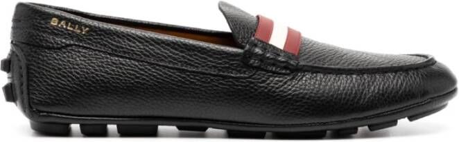 Bally Zwarte Mocassin met Logo