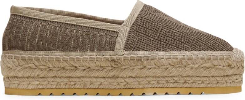 Balmain Alex monogram gebreide espadrilles Beige Dames