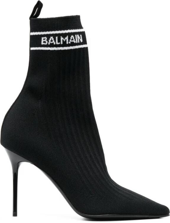 Balmain Boots & laarzen Skye stretch mesh ankle boots in zwart