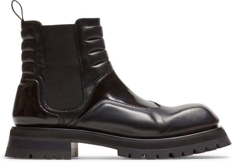 Balmain Smooth leather Army Phil Chelsea boots Black Heren