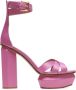 Balmain Ava satijnen platform sandalen Pink Dames - Thumbnail 1