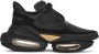 Balmain B-Bold low-top trainers in neoprene and suede Zwart Dames - Thumbnail 1