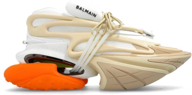 Balmain Eenhoorn trainers in neopreen en leer Multicolor Heren