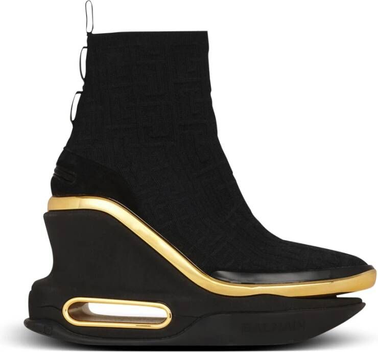 Balmain B Bold enkellange sneakers Zwart - Foto 1