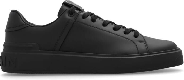 Balmain Zwarte Sneakers B-Court-Calfskin Black Heren