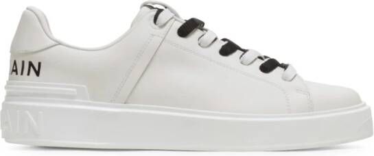 Balmain B-Court smooth leather trainers Wit Heren