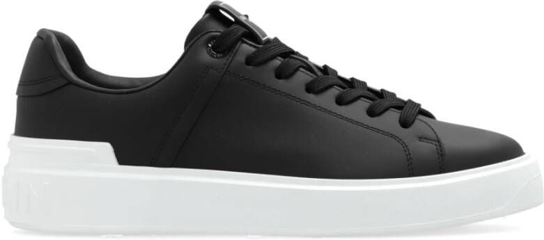 Balmain B-Court trainers in kalfsleer Black Dames