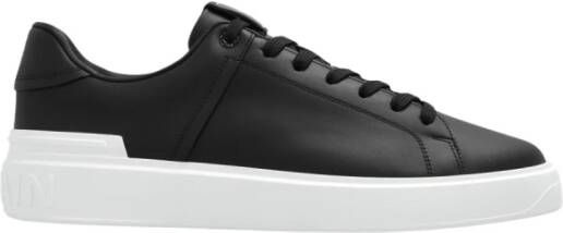 Balmain Zwarte B-Court lage sneakers Black Heren