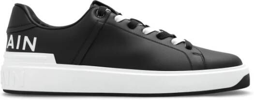 Balmain B-Court gladleren sneakers Black Heren